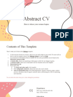 Abstract CV by Slidesgo