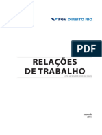 Relações Do Trabalho - FGV Apostila 2020.1