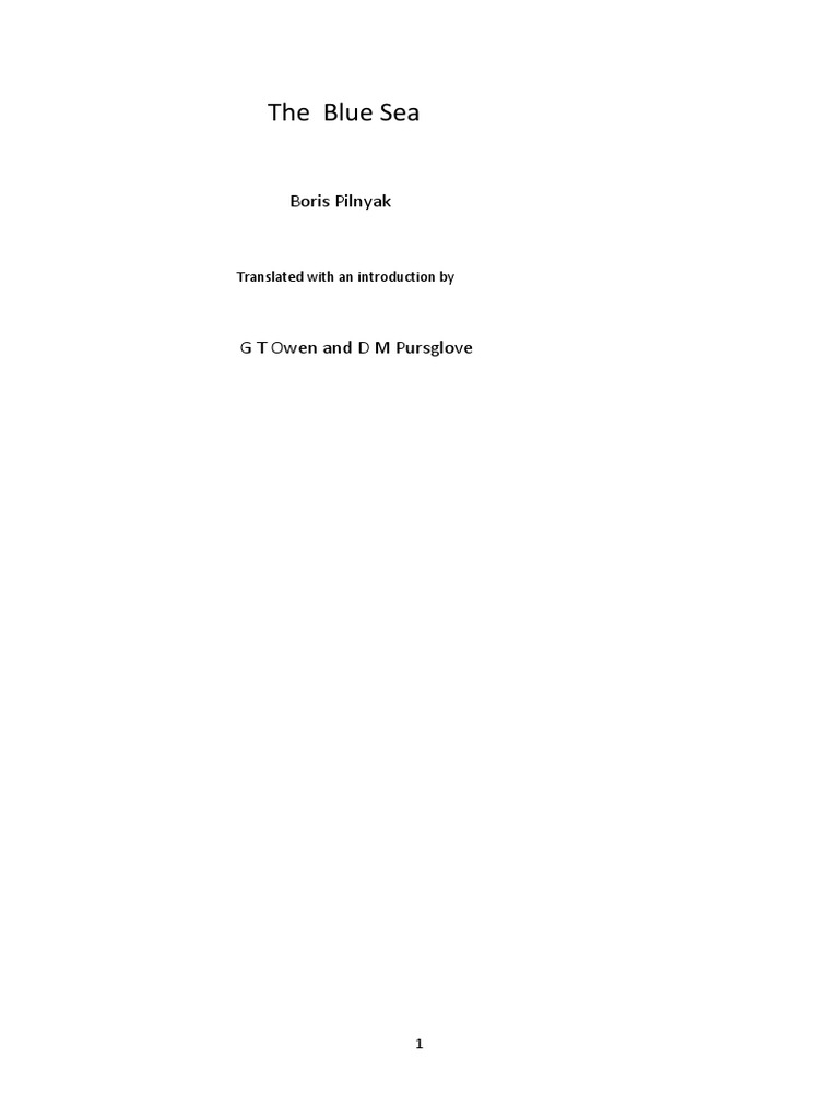 Blue Sea PDF | PDF | Nature