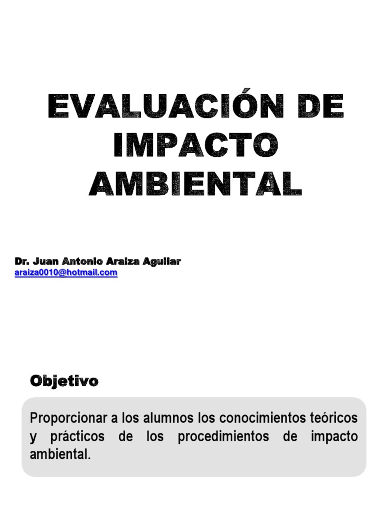 Evaluacion Impacto Ambiental PDF | PDF | Evaluación de impacto ...