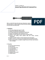 LT05+ Technical Specification Technical Specification & Command List Command List