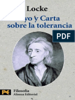 J. Locke - Ensayo y Carta Sobre La Tolerancia.