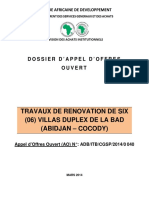 RFP - Travaux de Renovation de Six 6 Villas Duplex A Abidjan Cote D Ivoire