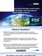 How the NextGen Florida Test Bed could enable integration of Domestic and International Space Traffic airspace