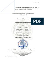 Identification of Adulteration in Milk Using Embedded System