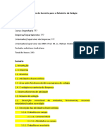 Sugestão de Sumário para o Relatório de Estágio