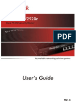 Draytek Vigor 2920 User Guide V2.0