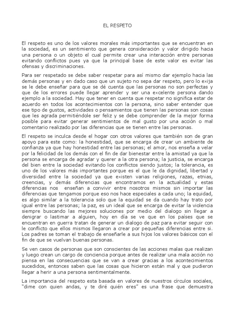 El Respeto A Los Subalternos PDF