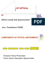 Components of Optical Instruments Or: What's Inside That Spectrometer?