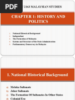 CHAPTER 1 THE EARLY HISTORY OF MALAYSIA - September 2018