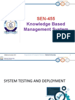 SEN-455 - KBMS - Lecture 08-System Testing and Deployment