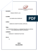 Las Garantías Frente A La Administración de Justicia y Las Garantías Constitucionales PDF