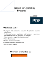 Lecture 1 - Introduction To Operating Systems