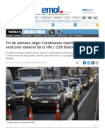 WWW Emol Com Noticias Nacional 2020 07 16 992203 Vehiculos Fin de Semana Largo HTML
