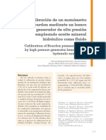 Calibración de Un Manómetro Tipo Bourdon Mediante Un Banco