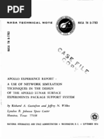 Apollo Experience Report A Use of Network Simulation Techniques in The Design of The Apollo Lunar Surface Experiments Package Support System