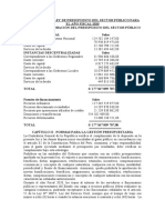 Resumen Ley de Presupuesto Del Sector Público para El Año Fiscal 2020