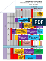 Jadwal Pelajaran K13 SD Kelas 6 TP 2018-2019