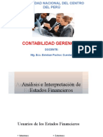 Diapositiva de Contabilidad Gerencial - (P-7) Análisis e Interpretación de Los Estados Financieros