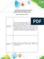 Universidad Nacional Abierta y A Distancia Academic and Research Vice-Rector Activities Guide and Evaluation Rubric Project Evaluation Format