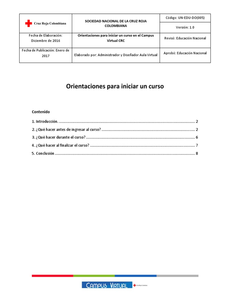 4.orientaciones para Iniciar Un Curso PDF | PDF | Aprendizaje | Informática