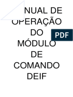 Manual de operação do módulo de comando Deif