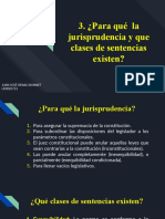 PRESENTACION LECTURA 3 ¿Para Qué La Jurisprudencia y Que Clases de Sentencias Existen