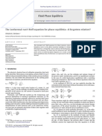 The Isothermal Van't Hoff Equation For Phase Equilibria-A Forgotten Relation?