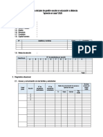 Esquema Plan de Trabajo de Educación A Distancia IE DGP DREA 2020