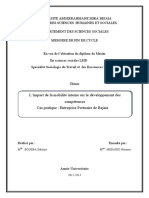 L'impact de La Mobilité Interne Sur Le Développement Des Compétences PDF