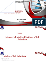 Managerial Jobs Models and Methods