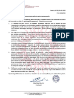 Prov2020.030 Comunicado Jesuitas de Venezuela