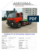 Dongfeng 153 Cab 16m3 Garbage Compactor Truck