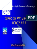 Curso de Pavimentação Rodoviária (Aula) 1