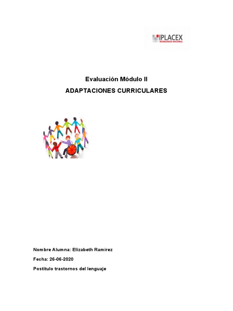 Evaluación Módulo II | PDF | Plan de estudios | Evaluación