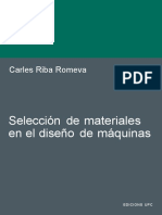 Selección de Materiales en El Diseño de Máquinas: Carles Riba Romeva