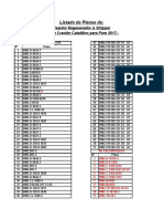 Listado de Planos Cracking Catalitico