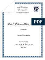 Euler's Method and Error Analysis PDF