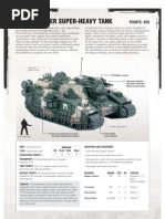 Shadowsword Tank Datasheet Overview | PDF | Tanks | Armour