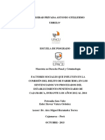 Factores Sociales Que Influyen en La Comisión Del Delito de Parricidio