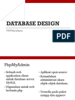 DATABASE DESIGN PHPMyAdmin PDF