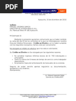 Carta Solicitud de Prestamo  Asociación de Futbol  Deportes