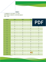 Caribbean Studies Multiple Choice Answers Spec 2014 2017 PDF