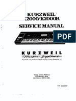 Kurzweil k2000 k2000r Service Manual