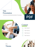 Title Presentation: Include Your Personal Presentation If Necessary