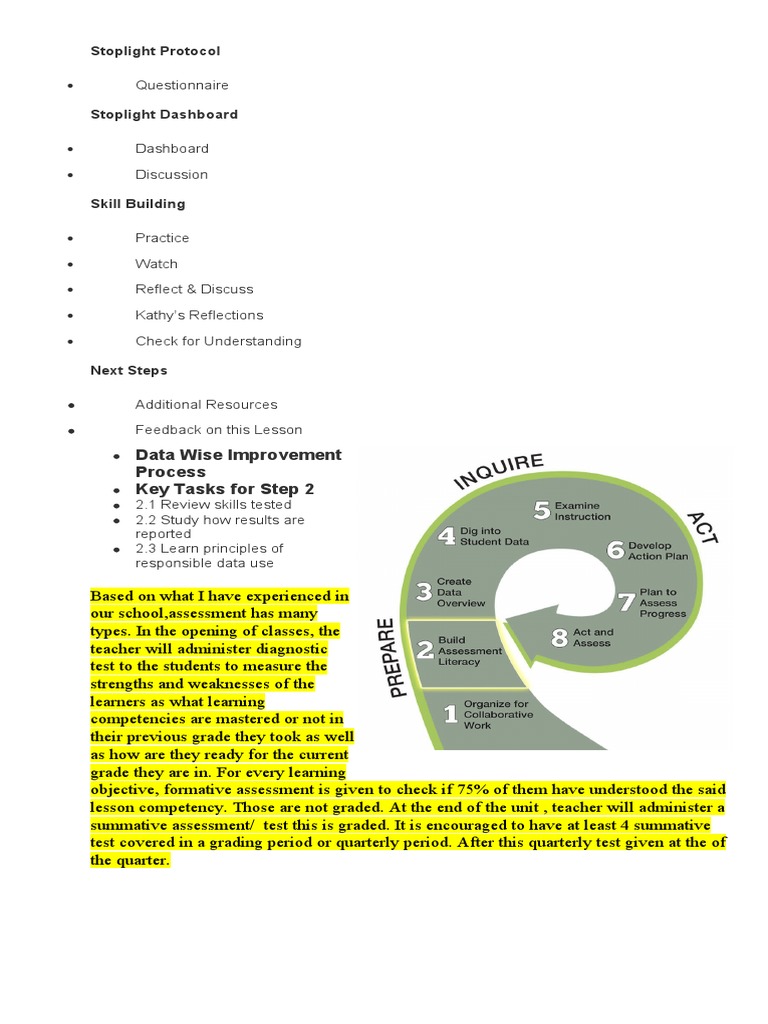 Stoplight Protocol for Data Improvement | PDF | Business | Self-Improvement