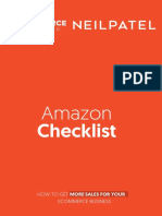 Amazon Checklist: Ecommerce Business How To Get More Sales For Your