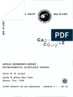 Apollo Experience Report Environmental Acceptance Testing