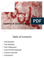 EBOLA Updates and Lesson Learned