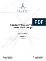 Inventor 2016 SheetMetal Design-EVAL PDF